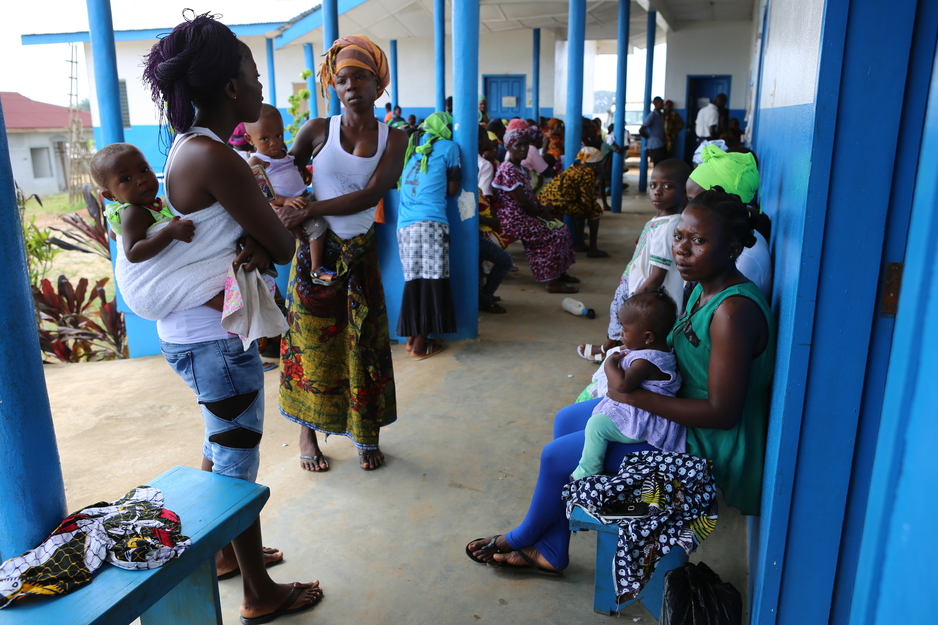 Women wait for prenatal care visits at Pleebo Health Center 