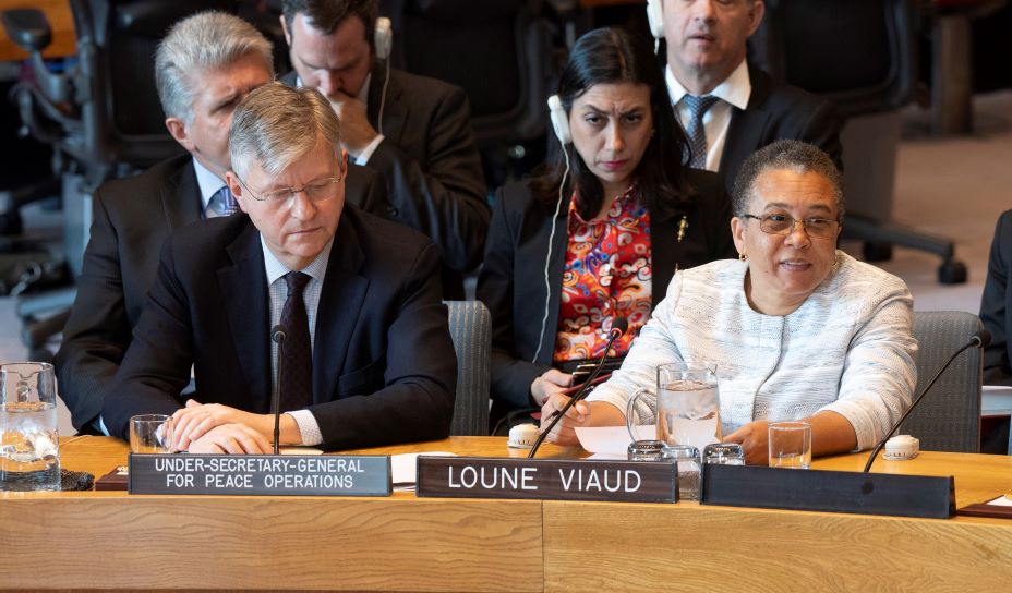 Loune Viaud, executive director of Zanmi Lasante, as PIH is known in Haiti, briefed the United Nations Security Council on the challenges facing women and girls in Haiti.