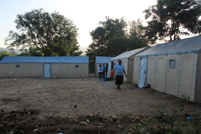 Cholera treatment units are setup in a camp at Lisungwi Community Hospital in Malawi’s Neno District.