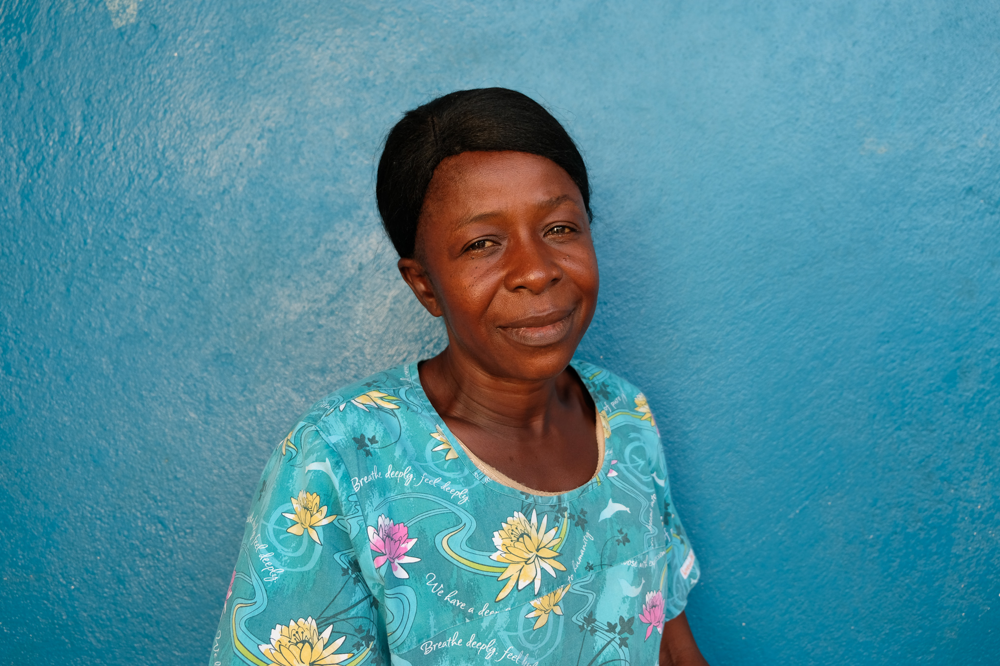 Traditional birth attendant in Sierra Leone