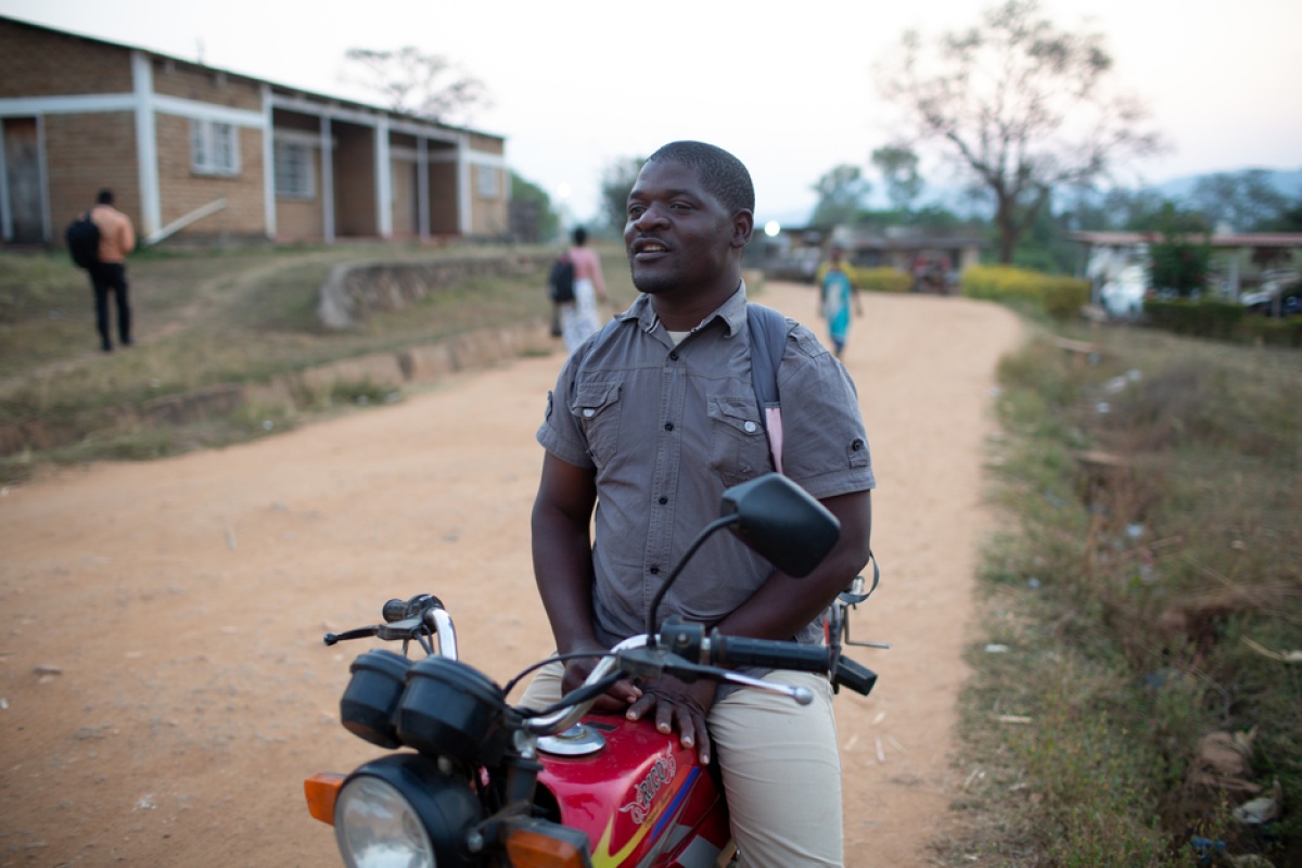 Benson Chabwera, CHW program officer in upper Neno District, Malawi