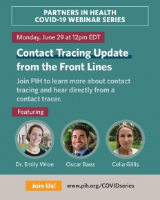 Contact Tracing Update From the Front Lines webinar promotion for June 29
