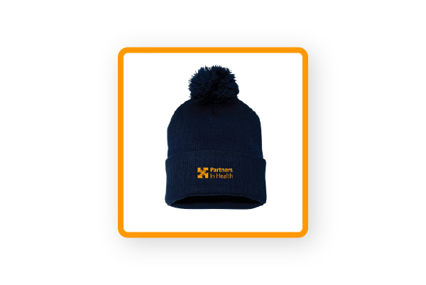 A cold-weather hat that is a PIH staff favorite