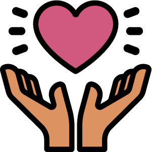 Two hands with a heart