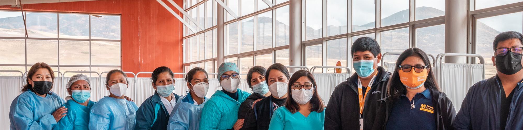 Healthcare workers stand ready in Peru