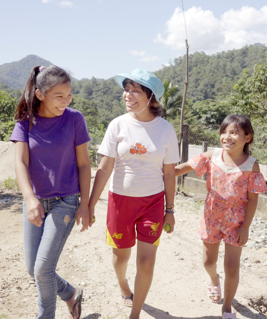 Friends walking together