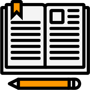 A notebook with a pen