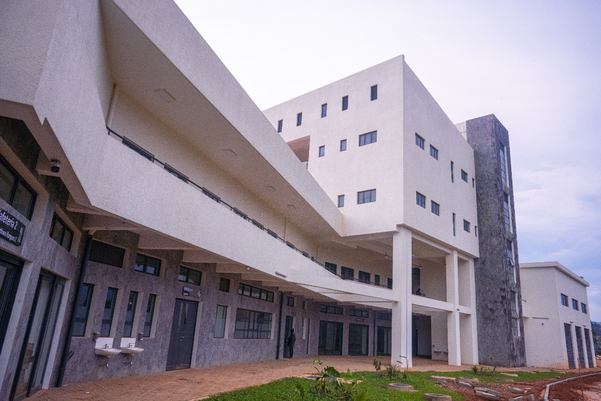 A view of Butaro Hospital's campus in Burera, Rwanda