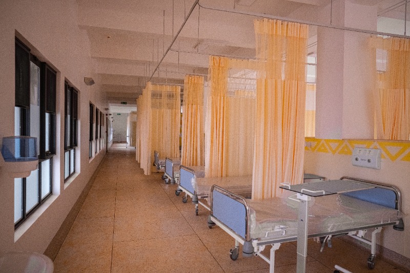 Beds in the newly-expanded Butaro Hospital.