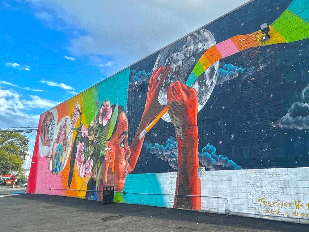 A mural in Newark, New Jersey