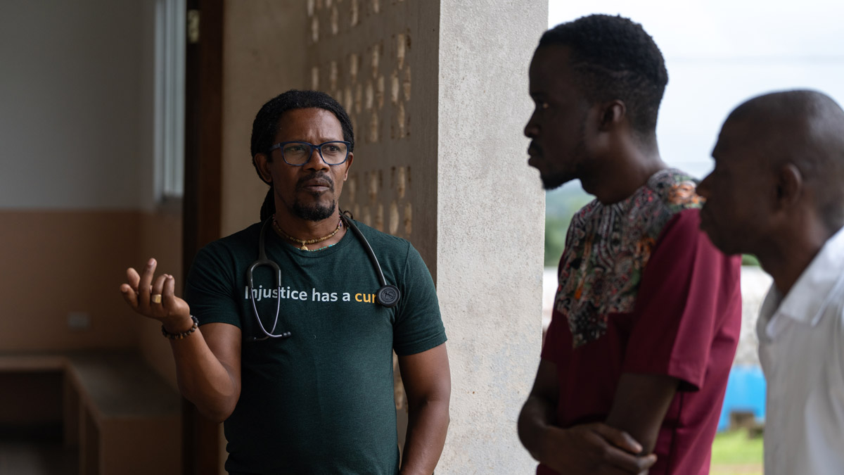 Doctor at Liberia's Pleebo Health Center