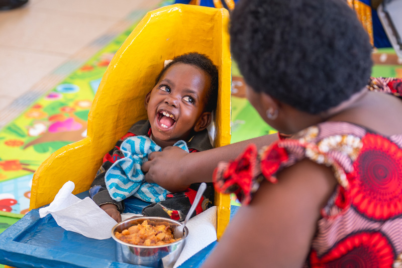 Inshuti Mu Buzima, as PIH is known in Rwanda, saw a need for children with disabilities to have access to adaptive chairs for their occupational therapy in Kirehe