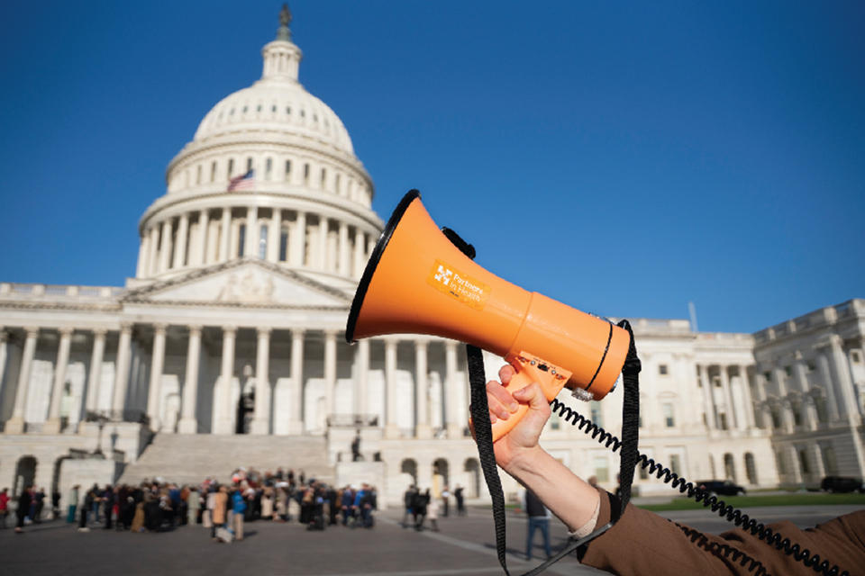 Megaphone for PIH