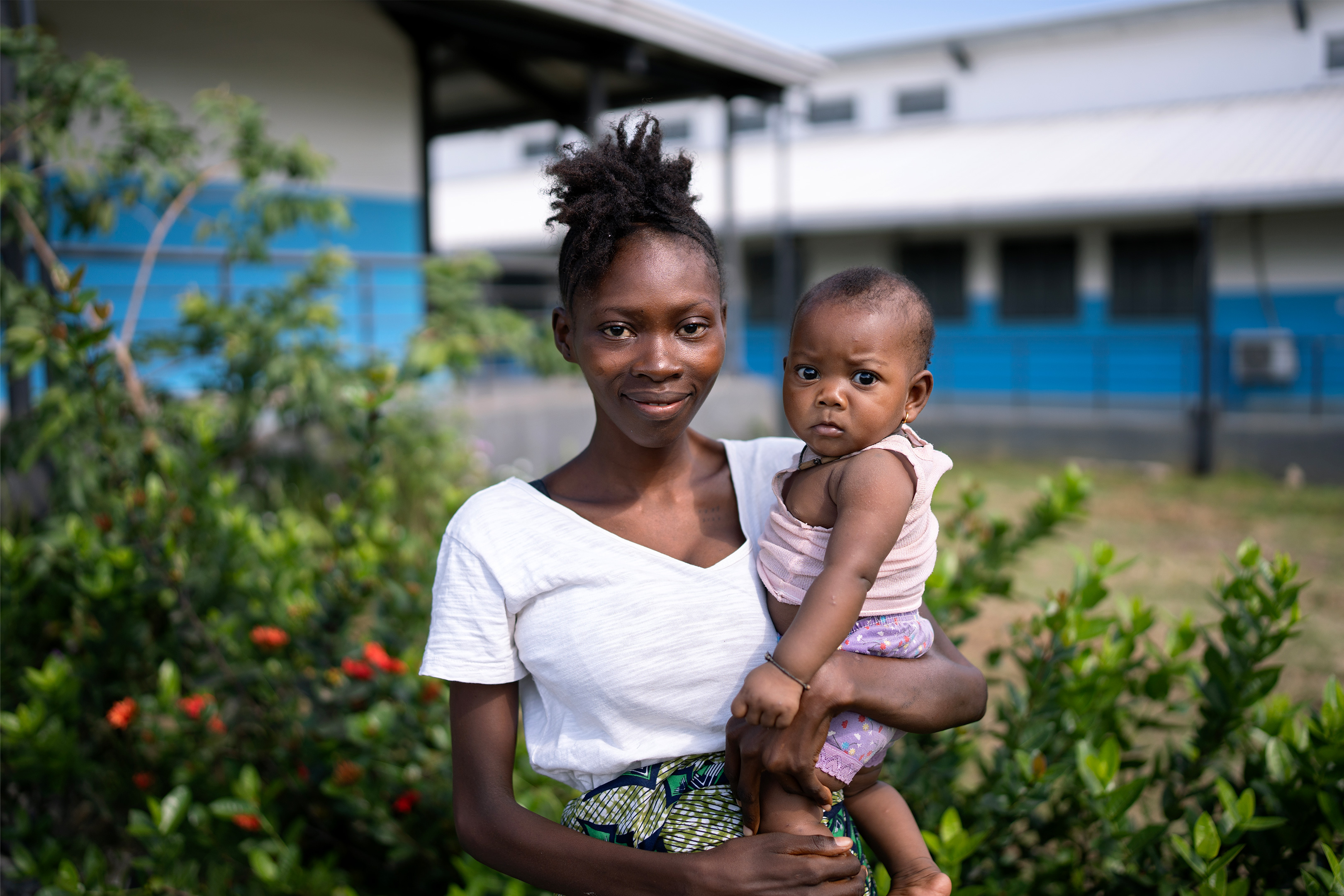 Mother with baby in Sierra Leone