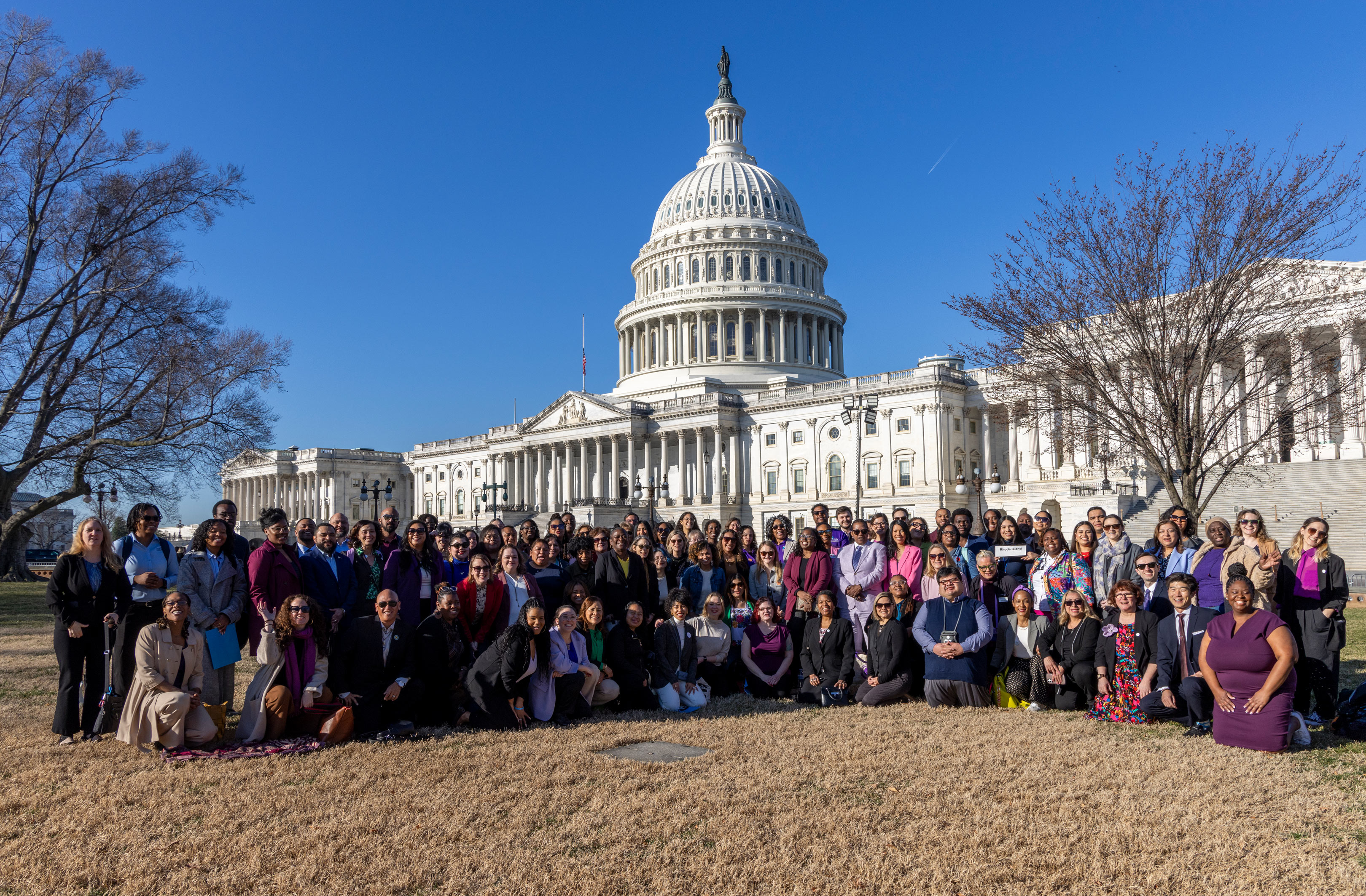 PIH US team sitting in front of the White House