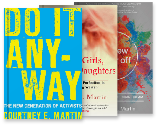covers of various works by Courtney E. Martin 