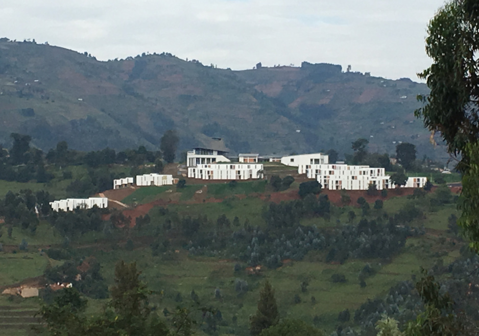 The UGHE campus, seen from nearby Butaro District Hospital