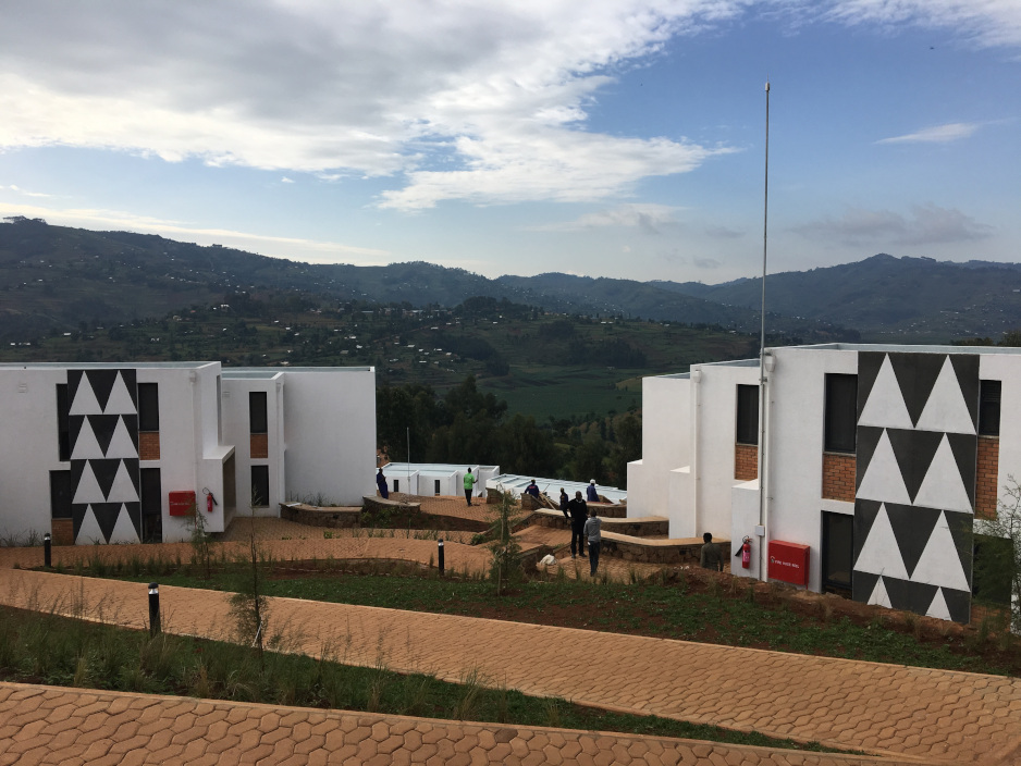 UGHE buildings are adorned with traditional Rwandan art patterns