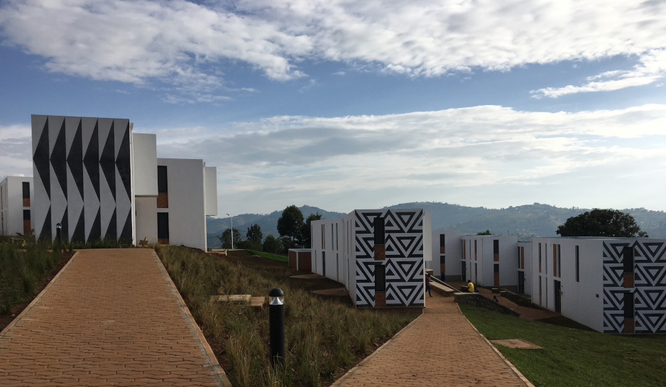 UGHE buildings are adorned with traditional Rwandan art patterns