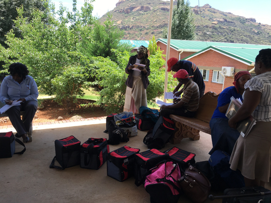 Clinical teams prepare to travel for patient visits in Lesotho 