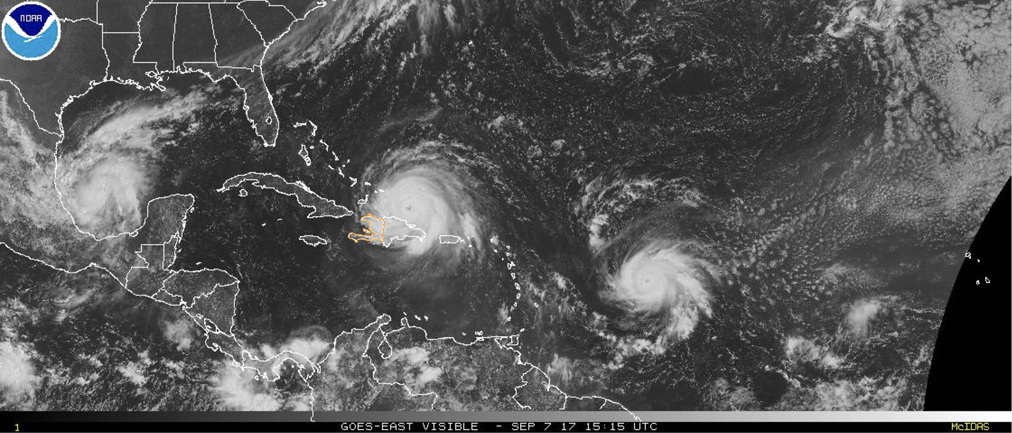 Hurricane Irma Thursday Noon in Haiti