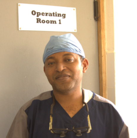 Dr. Gerald Ekwen at J.J. Dossen Hospital