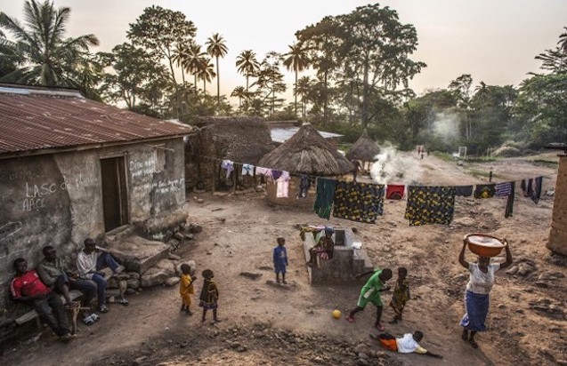 A view of a village in Guinea