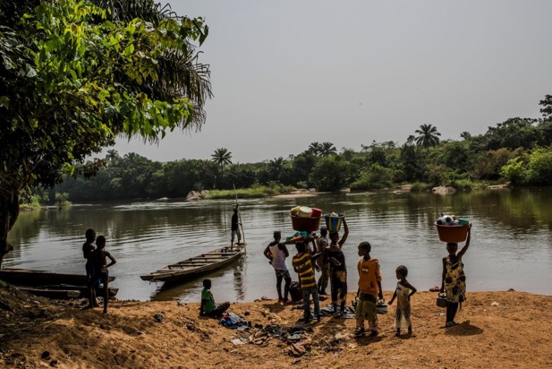 A view of a river in Nogoa, Guinea