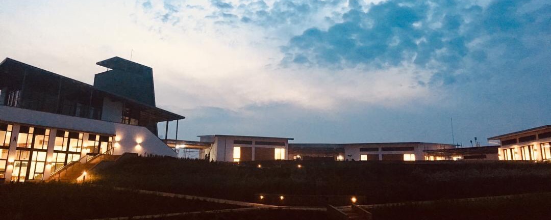 UGHE's new campus greets a new dawn in January 2019, just days before students arrived.