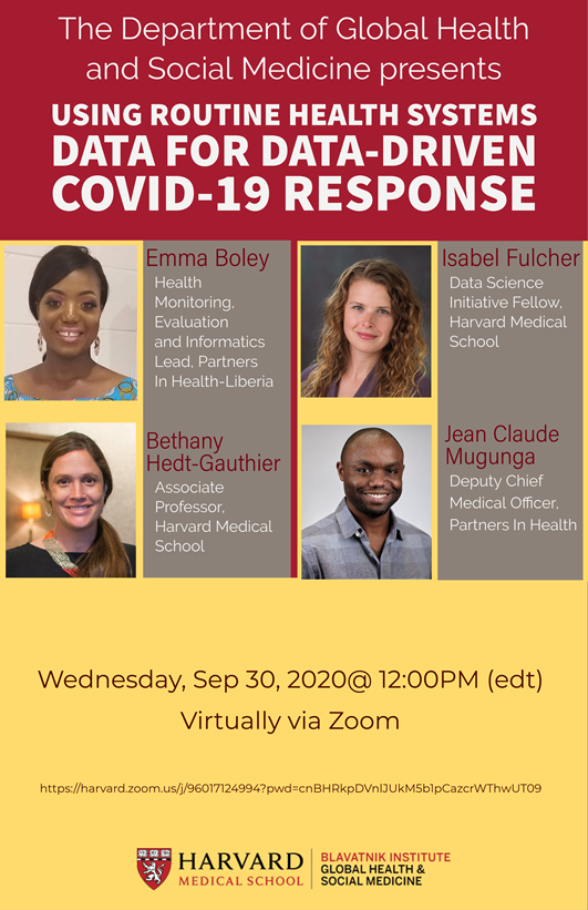 Using routine health systems data for data-driven COVID-19 response