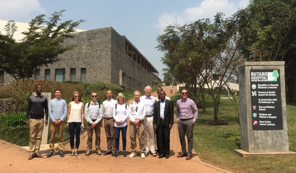 Mitchell Adams visiting Butaro Hospital in Rwanda.
