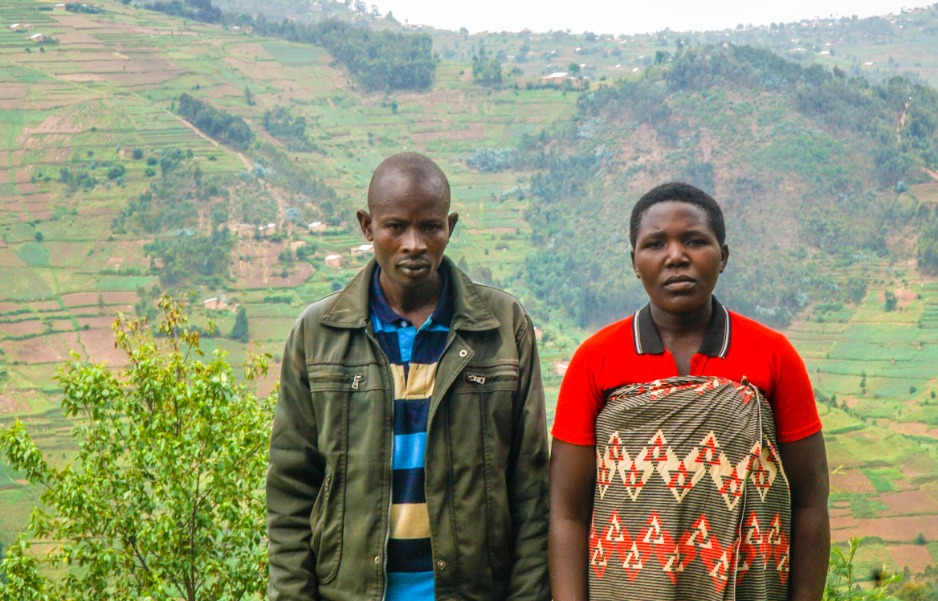 Evaliste Nsengiyaremnye and Joseline Urayeneza.