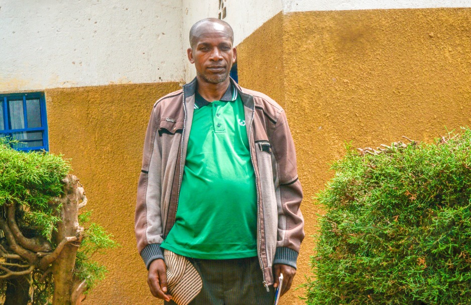 Sylvien Gakwenza, a farmer in Burera district who received social support from PIH. Photo by Pacifique Iradukunda / PIH.