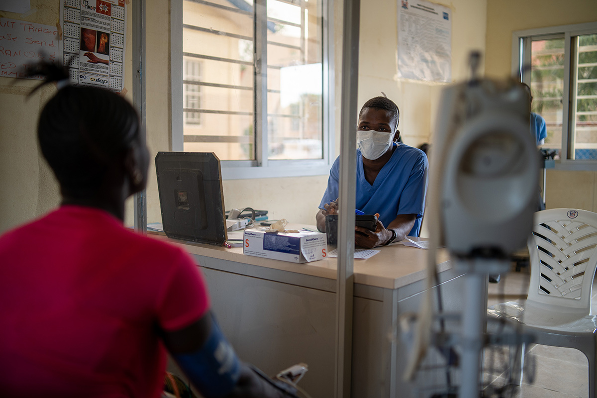 patient vitals taken in Kono District, Sierra Leone