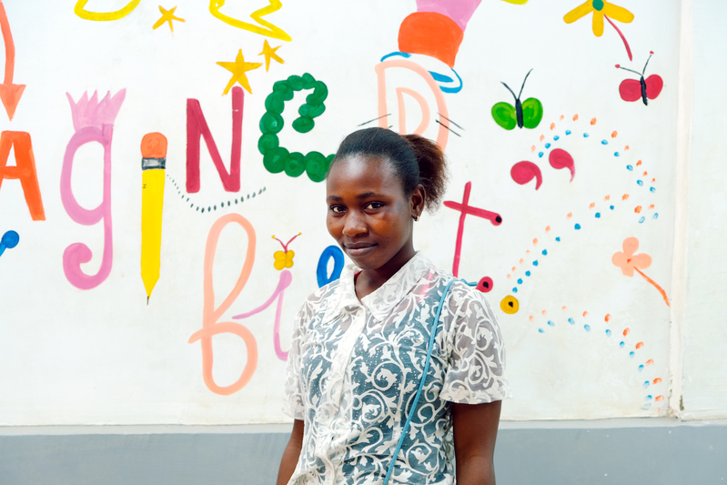 teen girl receiving care and support for epilepsy in Sierra Leone