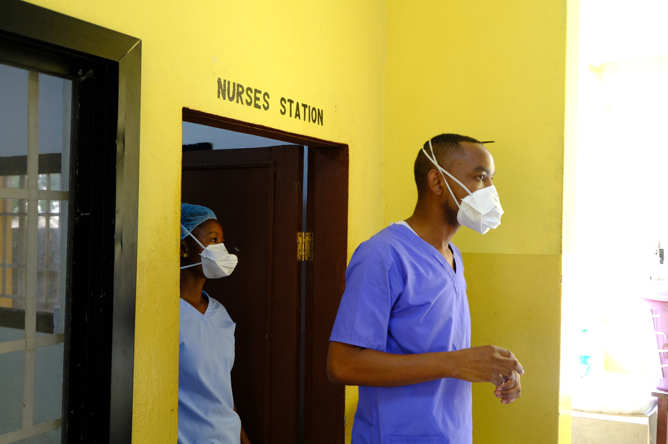 Renovated inpatient ward for MDR-TB patients at Lakka Government Hospital, Sierra Leone's only dedicated TB facility and the first facility in the country to offer MDR-TB treatment.