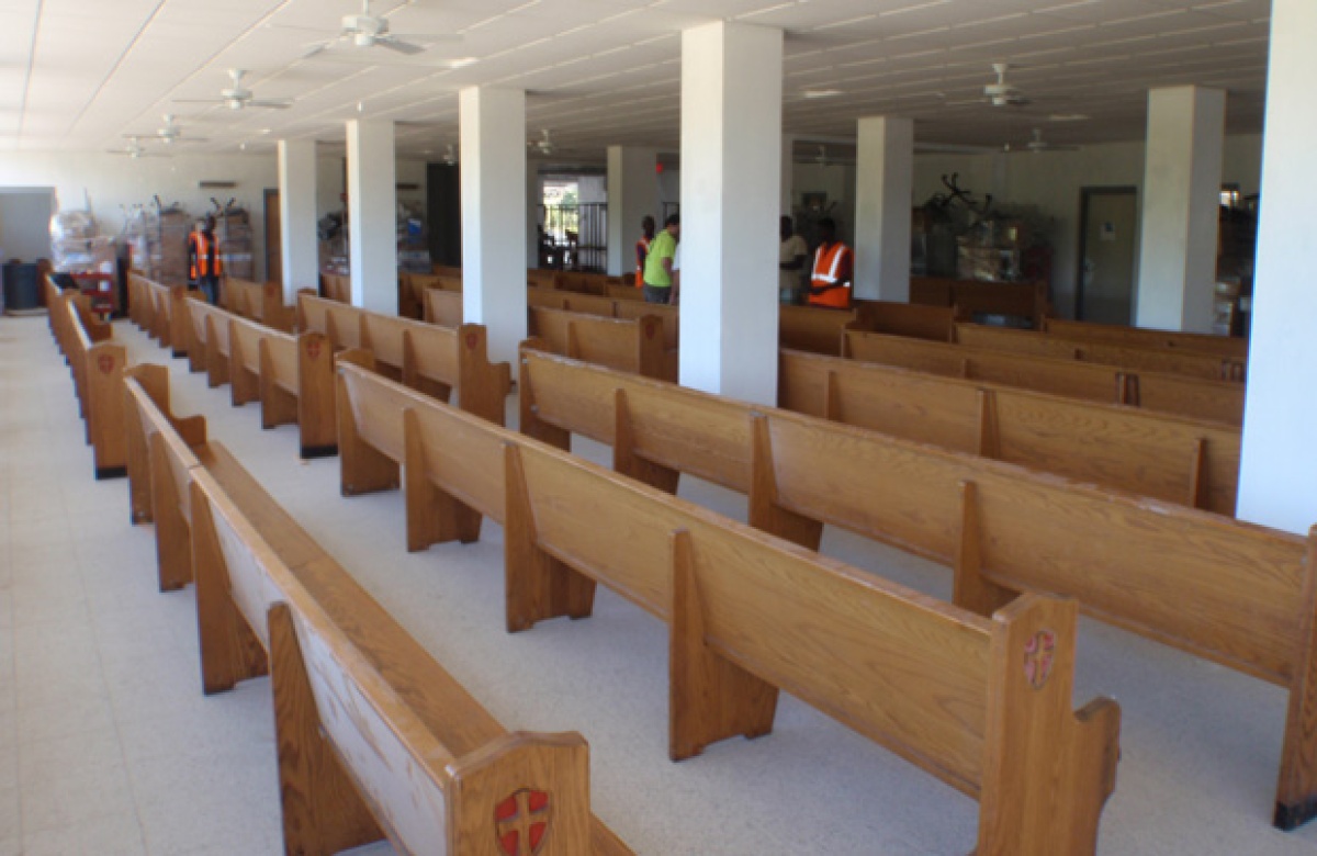 From Boston to Mirebalais Hospital, church pews find a new home