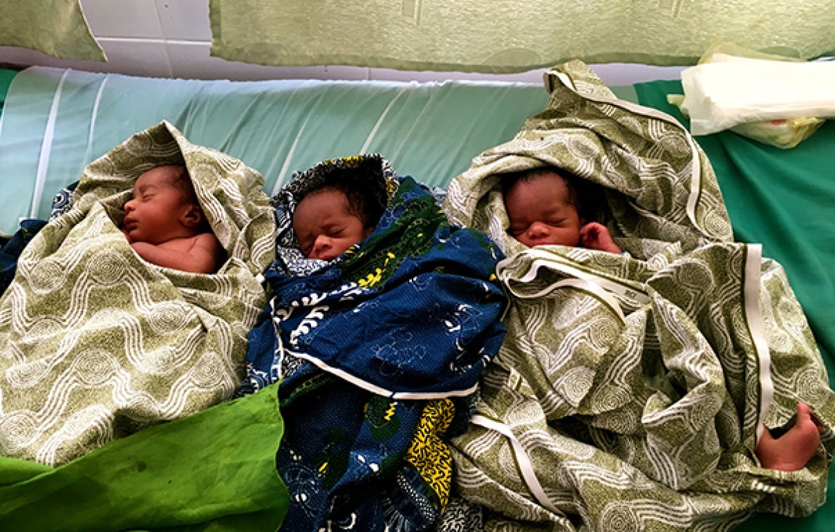 Three Boys, Three Joys: Triplets Born in Liberia