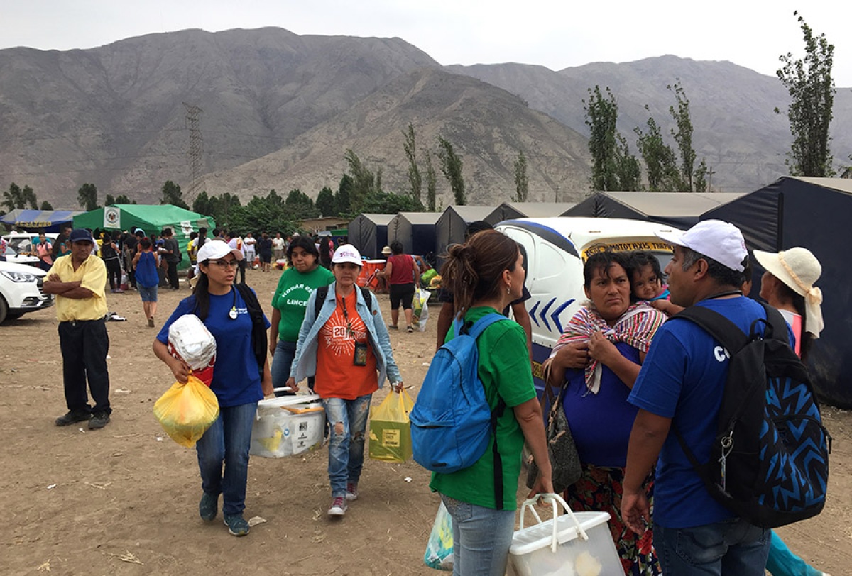 Medical Aid and Food to Thousands of Peru Flood Victims