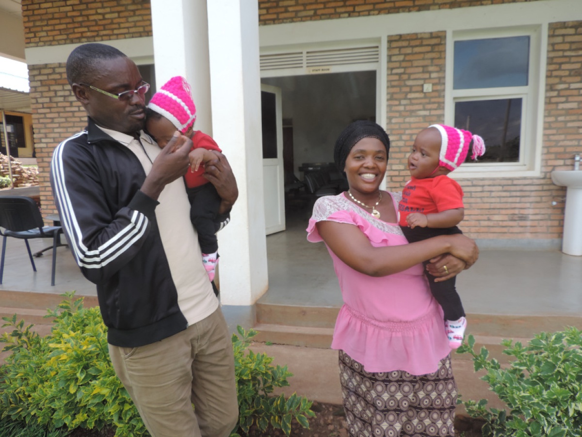 Happy parents, healthy babies at Kirehe District Hospital