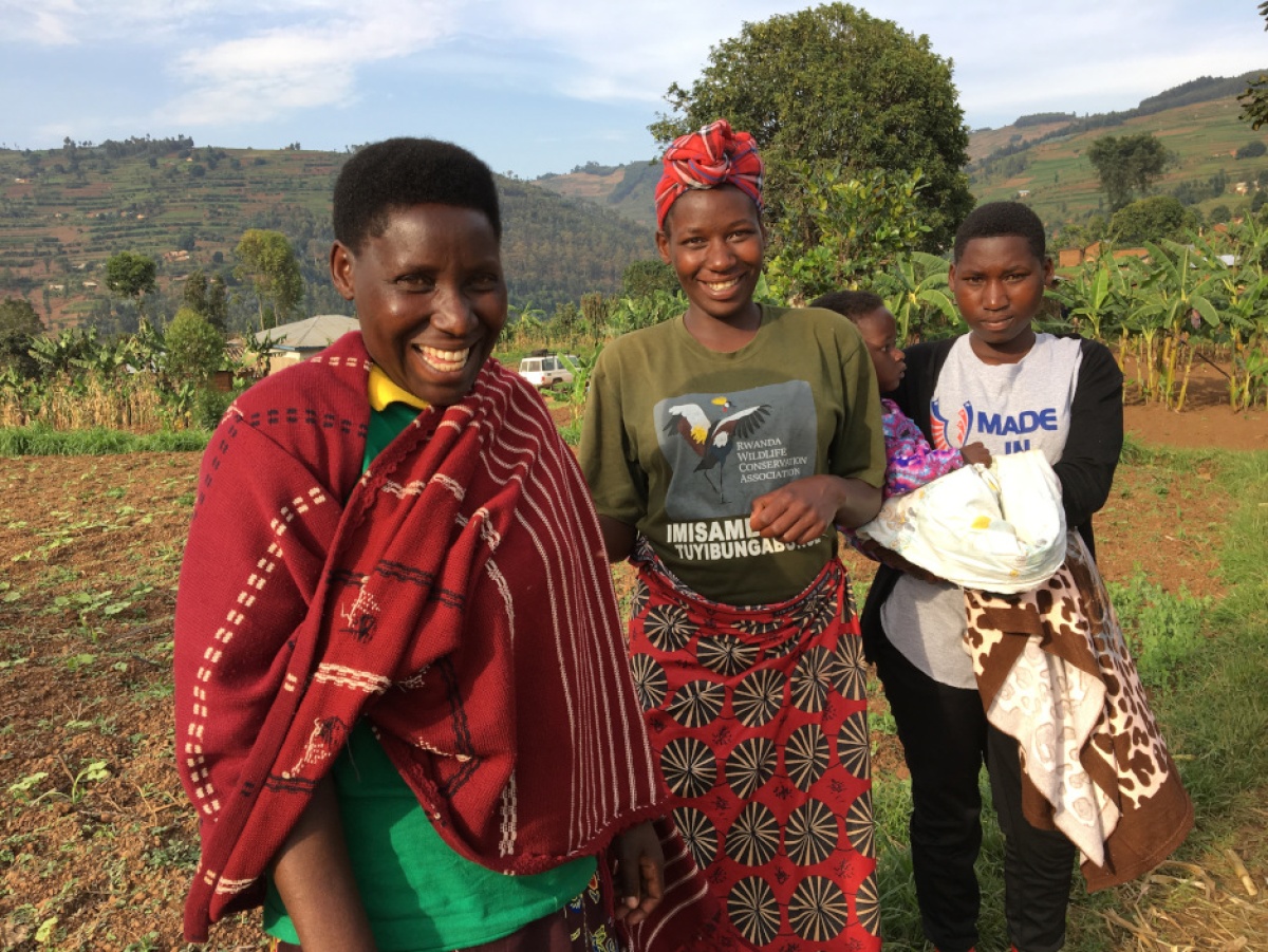 Francoise Umutesi and family in Butaro, Rwanda