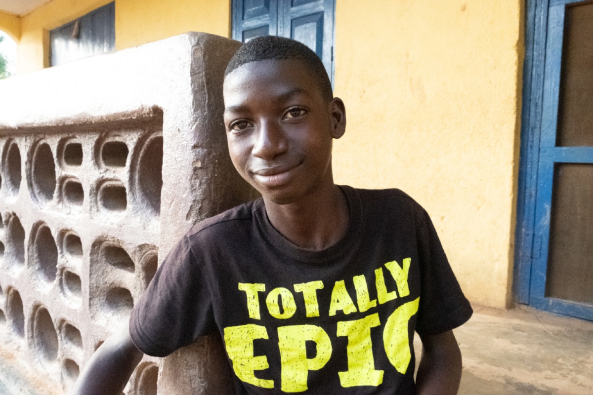 Childhood cancer survivor in West Africa