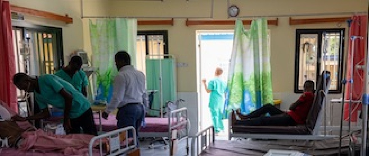 Adult emergency room in Sierra Leone