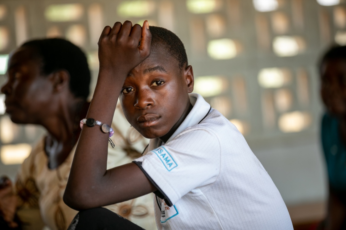 Kerefasi Wiliyamu, 14, at Lisungwi Community Hospital in Malawi