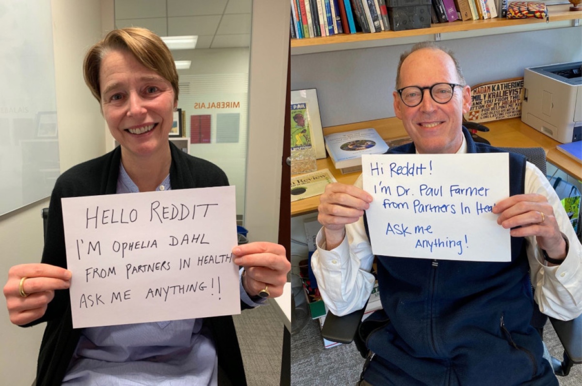 PIH co-founders Ophelia Dahl and Dr. Paul Farmer 