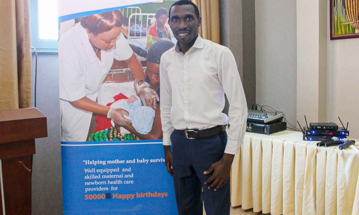 Andre Ndayambaje, health services coordinator at UGHE 