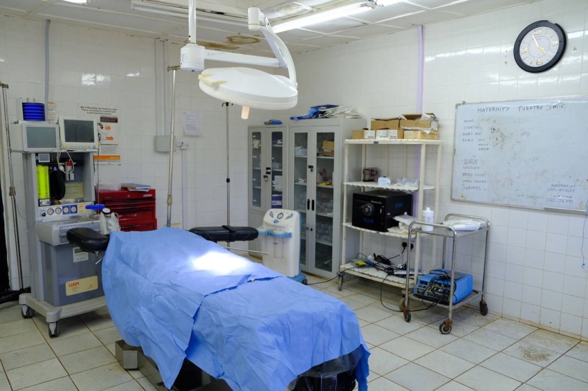 The operating theater at Koidu Government Hospital in Kono District, Sierra Leone.