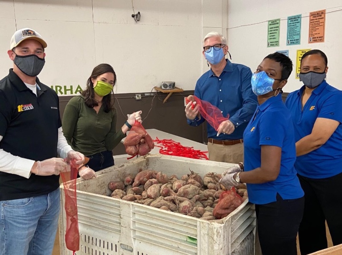 Volunteers at the Food Bank of Central and Eastern North Carolina.