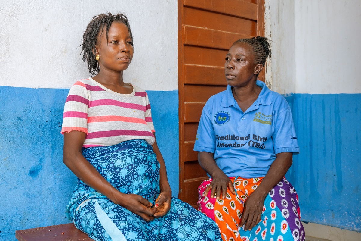 expectant mother and traditional birth attendant