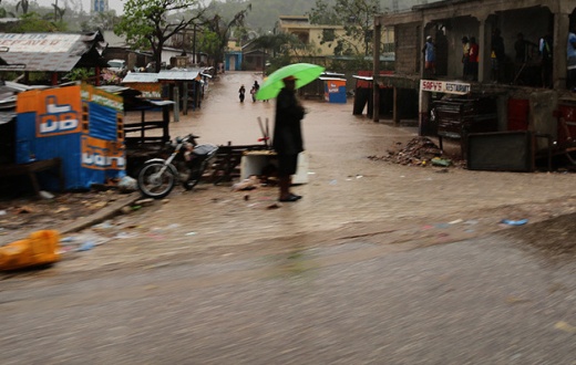 Road conditions somewhere between Les Cayes and Port-au-Prince